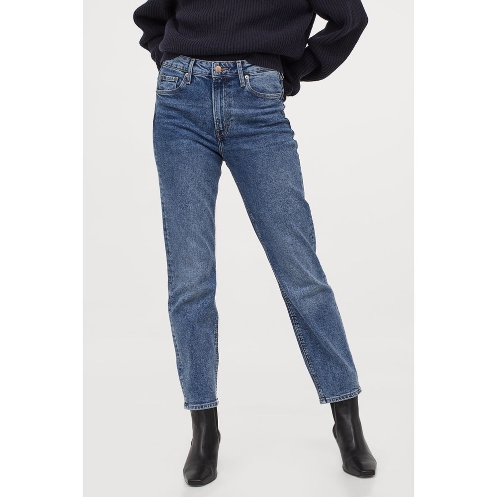 Vintage fit high waist jeans